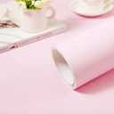 practicalWs Pink Self-Adhesive Wallpaper Film Stick Paper Easy to Apply Peel and Stick Wallpaper Shelf Liner Table and Door Reform Wall Paper 15.7inch x 984.2inch