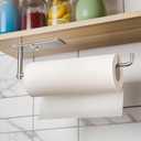 YIGII Wall Mount Paper Towel Holder, Under Cabinet Paper Towel Rack