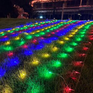 JOYIN 200 LED Christmas Net Lights, 6.5X 10FT Christmas Mesh Lights with 8 Modes, Connectable, Waterproof for Bushes Trees Yard, Indoor Outdoor Xmas Decorations (Multicolor)