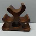 Countertop Wine Rack - 6 Bottle Wooden Wine Rack - Freestanding Wine Bottle Holder Stand - Wine Storage Rack for Cabinet Pantry Bar Kitchen