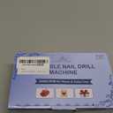 MOCOWIND Portable Nail Drill Professional 35000 RPM, Rechargeable Electric Nail File Machine Cordless E-File for Acrylic Gel Polishing Removing with Bits Kit for Manicure Salon Home, Pink