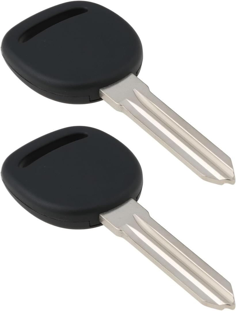 2pcs Car Key Blank Right Slot B111-PT Compatible with GMC Compatible with Chevrolet