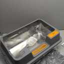 OROLEY Stainless Steel Litter Box with High Sides Lid, Extra Large XXXL Litter Box for Big Cats, Metal Kitty Litter Boxes with Anti-Leakage Enclosure,Non-Stick