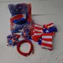 Shyyween 9pcs 4th of July Tutu Set for Women Red White and Blue Tutu Stars Skirts 4th of July and Headband Striped Socks Patriotic Costume Outfits Accessories for Independence Day Cosplay Party (XS)