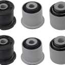 6PCS Rear Lower Control Arm Knuckle Bushing for Honda Civic 2001-2005,Crv 2002-2006, Element 2003-2006 Replacement for 52365-S5A-802