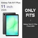 CoBak Case for Samsung Galaxy Tab A11+ Plus 11 2025, Multi-Viewing Angles, All New PU Leather Folio Stand Cover with Auto Sleep Wake Feature for Samsung Galaxy Tab A11+ Tablet 11-inch, Black