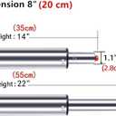 Antlu 14" to 22" (8" Stroke) Adjustable Gas Lift Cylinder for Office Chair Stool Replacement, Tall Hydraulic Pneumatic Cylinder Shock Piston for More Scenes, Universal Size Heavy Duty (400 lbs)