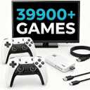 Retro Gaming Console - Plug&Play Classic Video Game Emulators Stick with Built-in 39900+ Games,28 Classic Emulators, 4K HD HDMI TV Connect, Dual 2.4G Wireless Controllers