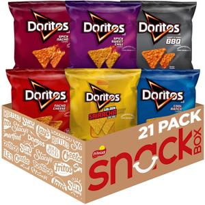 Doritos Flavored Tortilla Chips Variety Pack (Pack of 21) (EXP 07/28/26)