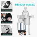 New Starter for Jeep Wrangler 3.8 3.8L 2007-20112009-2011 Manual Transmission, for Dodge Nitro 4.0 4.0L 2007-2011, Replaces for 04801269AB, 4801269AB, 4801269AD, 8000160, 8000243