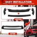 ECOTRIC Rear Trunk Spoiler Wing Compatible with 2006-2011 Honda Civic 4 Door Sedan ABS Trunk Spoiler Wing Painted Gloss Black