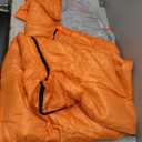 Sleeping Bag, Orange, Unknown Brand, 76" Long