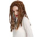 Dreadlock Wig Dreads Wigs Reggae Wig Cosplays Wigs for Halloween Costume (Brown)