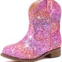 Toddler Girls Cowgirl Boots Western Glitter Cowboy Boot Ankle Boots Little Kids Big Kid Horse Riding Shoes Party Birthday Dress Up