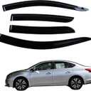 Window Visors Rain Guards for 2020-2025 Nissan Sentra, Out-Channel Window Vent Wind Deflectors Visors Shades for 20-25 Sentra