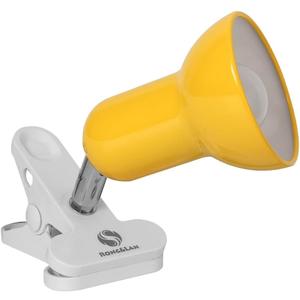 RONG&LAN Desk lamp,360 Rotation Clip on Lamp Portable Book Reading Light,Clamp on Desk/Table/Bunk Bed/Cupboard Home Lighting, (Seven Colors for Your Choice) Yellow