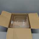 Cliselda 6Pcs Clear Acrylic Boxes for Display, Food Risers for Buffet Table Party Cupcake Candy Desset,Acrylic Nesting Risers Display Stands Cube Boxes with Hollow Bottoms