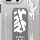 SKINARMA Cosmo iPhone 15 Pro Case with Grip Stand (Grey Clear)