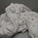 Libima 84 Inches Large Christmas Tree Skirt Faux Fur Xmas Tree Skirt White Plush Velvet with Gold Sequins Snowflakes for Xmas Decorations Merry Christmas Party Winter Home Holiday Ornaments