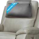 Recliner Headrest Pillow, Adjustable Neck & Head Support Pillow, Soft Velvet Non-Slip Headrest for Recliner, Couch, Chair, Sofa (Gray)