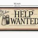 Funny Kitchen Sign Wall Decor, Help Wanted Sign, Coffee Bar Sign, Rustic Farmhouse Kitchen Decor, Vintage Wooden Kitchen Sign, Coffee Station Decor, Funny Kitchen Wall Art, Gift for Coffee Lovers.