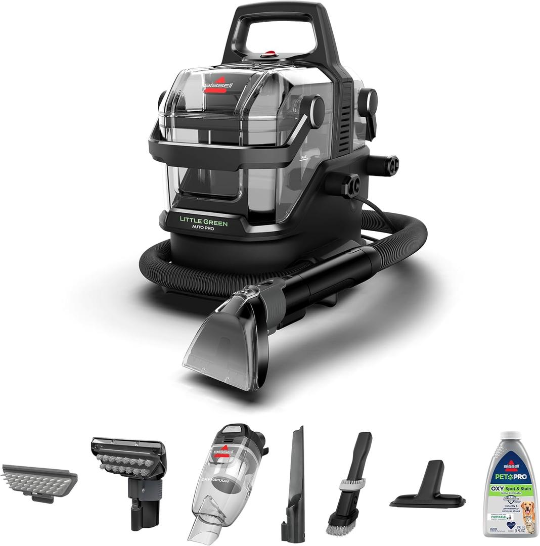 BISSELL Little Green Auto Pro, Professional-Grade Auto Tools and Cleaning Formula Included, 3909L