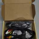 GINGIN RCA to HDMI Converter, AV to HDMI Converter for TV/PC/N64/Wii/PS1/PS2/PS3/STB/Xbox/VHS/VCR/Blue-Ray DVD Players, with 3.3ft RCA and HDMI Cables