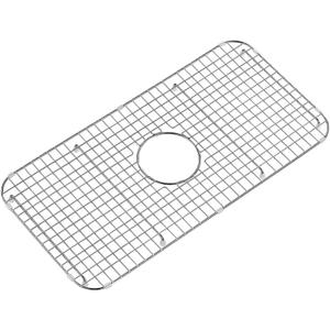 26.8 in. x 13.2 in. Centre Drain Sink Grid with Supersoft Silicone Feet in 304 Grade Stainless Steel