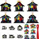 30 Sets Christmas Nativity Craft Kit for DIY Christian Religious Nativity Scene Christmas Tree Ornaments Jesus Sunday Craft for Xmas DIY Party Supplies