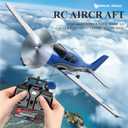 QIDI 580 5-Channel Off-Road Aircraft 3D RC Plane One-Key Hanging Stunt Fixed Wing with Wind Resistant Flight Control for Beginner and Experienced Ready to Fly(Blue), 52cm x 39cm