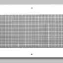 HVAC Premium 8'' x 24'' or 24'' x 8'' Cube Core Eggcrate Return Air Grille - Aluminum Rust Proof - HVAC Vent Duct Cover - White [Outer Dimensions: 9.75 X 25.75]