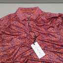 Golf Shirts for Men Dry Fit Short Sleeve Print Performance Moisture Wicking Polo Shirt, Medium