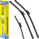 GSPSCN 3 Wipers For Volkswagen e-Golf Golf 21-15Golf Alltrack 19-17Golf R Golf SportWagen 19-15GTI 22-15 Original Equipment Windshield Wiper Blades 26"+18"+11" (Set of 3)