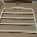 Pants Hangers Space Saving,Organization and Storage for Dorm Room Essentials for College Students Girls,Non-Slip Velvet Hangers,Multifunctional Pant Hanger Closet Organizer for Trousers Scarf-3 Pack