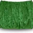 Women Sequin Sparkly Mini Skirt with Shorts Underneath for Concert Festival Rave Outfit Nye Costume (Medium, Green)
