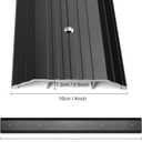 4″Wide Sturdy Thicken Aluminum Threshold Strip, Stylish Floor Transition Strip Door Threshold for Commercial High Traffic Places, Size 36in×4in×0.5in (Black)
