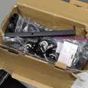 Movable Heat Press Machine Cart with Basket and Hooks, 3 Tier Crafting Shelf Organizer with Vinyl Roll Holder, Workbench for DIY Sublimation Transfer Machine and Printer or T-shirt Maker, Black