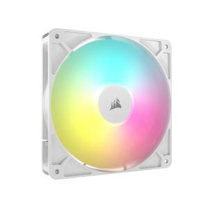 CORSAIR RS140 ARGB 140mm PWM Fan  Daisy-Chain Connection  Low-Noise  Magnetic Dome Bearing  Single Pack  White