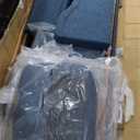 Idrissi 70" W Classic 3-Seater Sofa With Nailhead Trim & Square Arm, Blue