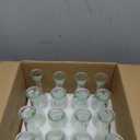 ZOOFOX Set of 16 Glass Bud Vase, Small Vases for Single Rose, Clear Glass Flower Bottle for Rustic Wedding Centerpieces, Home Table Flower Decor, Floral Arrangements