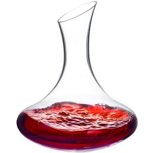 Wine Decanter, 1100ml /37.2oz Red Wine Decanter, Hand Blown Lead-Free Crystal Wine Carafe, Small Decanter for White and Red Wine, Elegant Design Easy Pour, Wine Gifts for Christmas (Transparent)