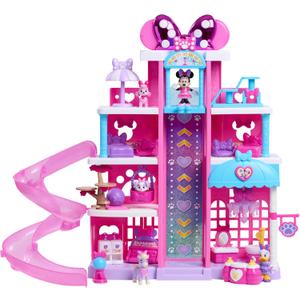 Disney Jr. Minnie Mouse Pet Hotel Playset, 20 Inch Playset, 25 Pieces Included, Ages 3 and Up, Kids Toys for Ages 3 Up by Just Play