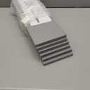 WOPITUES Wood Floating Shelves Set of 6, Shelves for Wall Decor, Farmhouse Shelf for Bedroom, Bathroom Storage Shelves, Book Shelves for Living Room-Grey (16.5 Inch)