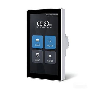 LANBON L10 Large LCD Smart Light Switch, Custom Display & Icons, 6-in-1 1/2/3/4 Gang & Curtain, 2.4GHz WiFi, Compatible with Alexa & Google Home, Motion Wake Screen, No Dimmer, Neutral Wire Required