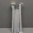 White Shower Curtain Rod 31 to 80 Inch,1 Inch Diameter Adjustable Spring Tension Stainless Steel Telescoping Rod,Easy Install,No Rust