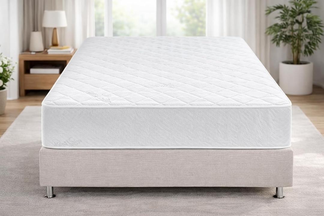 Queen Mattress 10 Inches White - Comfort Plush Euro Pillow Top Cool Memory Foam Spring Hybrid Mattress Green Foam Certified Organic Cotton Cover Queen Size Mattress Bed Rolled In A Box