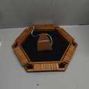 AMEROUS Upgraded 1-6 Players Shut The Box Dice Game, Wooden Board Table Math Game with 16 Dice for Kids Adults, Family Classroom Home Party or Pub