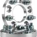 1 Inch Wheel Spacers Hubcentric Without Lip 5x4.75 Compatible For Chevy Camaro 1982-2002 Corvette 1968-2018 Blazer 1987-2005 Caprice 1977-1987 S10 1982-2004, Firebird 1982-2002 (2pc 70.3mm M12x1.5) (1.0" Without Lip (2pc), Silver)