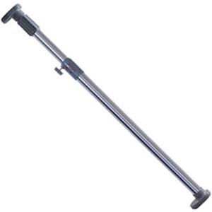 BAOYOUNI Adjustable Shower Curtain Rod Closet Wardrobe Tension Rail Window Curtain Hanging Bar 25.4mm Diameter for Bathroom Kitchen Balcony (Grey, 16-23 Inches)