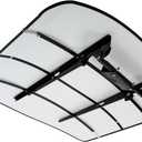 HECASA White Tractor Canopy Compatible with All ROPS 48-3/8" X 48-3/8" Equipped Tractors and Mowers with a 2" x 2" or 2" x 3" ROPS (Will Add About 4'' to The Height of The Tractor)
